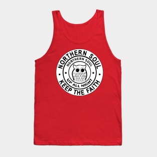 Northern Soul Badges, Wigan Up All Night Keep The Faith Tank Top